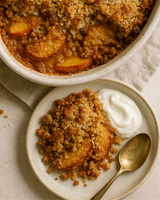 🍑 Peach & Coconut Oil Hormone-Loving Crumble (Grain-Free) Recipe